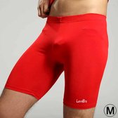 Let op type!! Mannen stijlvolle flexibele Voetbalopleiding/professionele Shovel bal sport skinny broek  rood (maat: M)