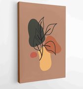 Abstract art nature background vector. Modern shape line art wallpaper 2 - Moderne schilderijen – Vertical – 1933708172 - 80*60 Vertical