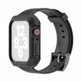 TPU Geïntegreerde vervangende horlogebanden voor brandstofinjectie voor Apple Watch Series 6 & SE & 5 & 4 40 mm / 3 & 2 & 1 38 mm (zwart)