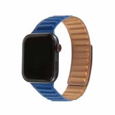 Loop lederen horlogeband voor Apple Watch Series 6 & SE & 5 & 4 40 mm / 3 & 2 & 1 38 mm (nachtblauw)