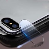 Voor iPhone 8 Plus / 7 Plus 9D Transparante achteruitrijcamera Lensbeschermer Gehard glasfilm