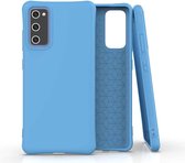 Fonu Siliconen Backcase hoesje Samsung S20 FE Blauw