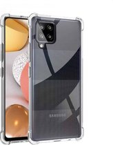 FONU Anti-Shock Verstevigde Backcase Hoesje Samsung Galaxy A42 - Transparant