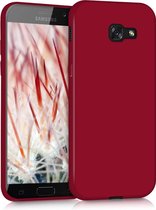 kwmobile telefoonhoesje voor Samsung Galaxy A5 (2017) - Hoesje voor smartphone - Back cover in mat rood