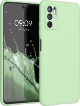 kwmobile telefoonhoesje voor Xiaomi Redmi Note 10 5G - Hoesje voor smartphone - Back cover in mat mintgroen