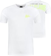 Malelions Men Boxer T-Shirt - White/Neon Yellow
