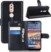 Nokia 4.2 Hoesje Wallet Case Zwart