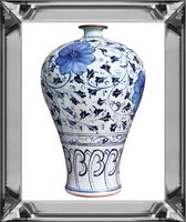 By Kohler Chineze porseleinen vaas spiegellijst 40x50x4.5cm (114894)