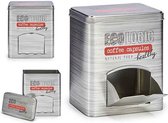 Tin Dispenser/houder van koffiecapsules (2,2L) (8,5 x 18 x 16,5 cm)