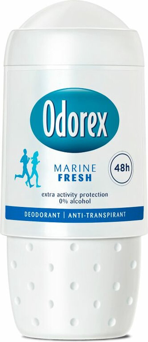 Bol.com Odorex Deodorant Roller Marine Fresh - 6 x 50 ml - Voordeelverpakking aanbieding