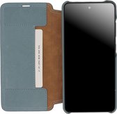 Minim Samsung Galaxy A52 / A52S Hoesje Echt Leer Book Case Blauw