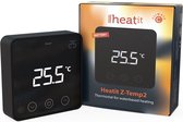 Heatit Z-Temp2 Draadloze Z-wave Plus thermostaat zwart