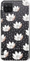 Casetastic Samsung Galaxy A12 (2021) Hoesje - Softcover Hoesje met Design - Sprinkle Flowers Print