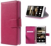 Huawei Mate 7 Hoesje Wallet Case Roze