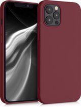 kwmobile telefoonhoesje voor Apple iPhone 12 Pro Max - Hoesje voor smartphone - Back cover in rabarber rood