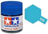 Tamiya X-23 Blue Clear - Gloss - Acryl - 23ml Verf potje