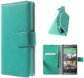HTC One M8 Hoesje Wallet Case Turquoise
