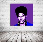 Pop Art Prince Canvas - 100 x 100 cm - Canvasprint - Op dennenhouten kader - Geprint Schilderij - Popart Wanddecoratie