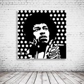 Pop Art Jimi Hendrix Poster - 90 x 90 cm Fotopapier Mat 180 gr - Popart Wanddecoratie