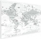 Wereldkaart Artistieke Driehoeken - Poster op fotopapier