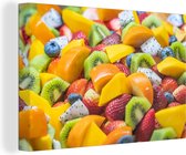 Bol avec toile de fruits 2cm 60x40 cm - Tirage photo sur toile (Décoration murale salon / chambre)