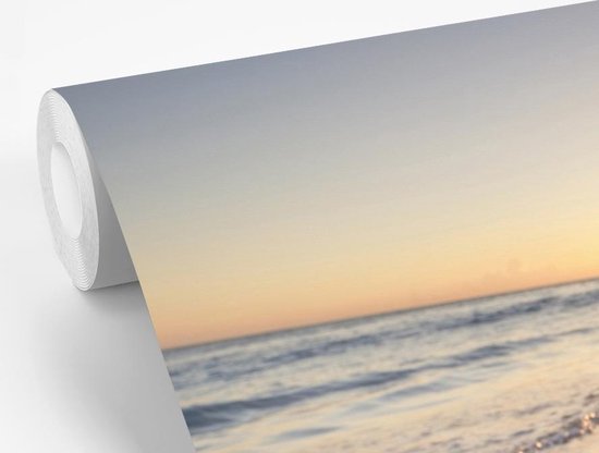 Papier fotobehang Coquillage sur la plage au coucher du soleil