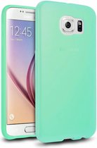 Hoesje CoolSkin3T - Telefoonhoesje voor Samsung Galaxy S6 Edge - Transparant Turquoise