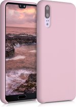 kwmobile telefoonhoesje voor Huawei P20 - Hoesje met siliconen coating - Smartphone case in vintage roze