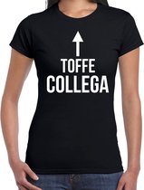 Toffe collega met pijl - Fantastische collega cadeau t-shirt zwart dames -  Kado shirt  / verjaardag cadeau XL