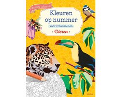 foto van Kleuren op nummer voor volwassenen Dieren (ook één voor Sieme)