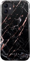 Burga Tough Case iPhone 12 / 12 Pro Hoesje Rose Gold Marble Print