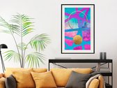 Artgeist - Schilderij - Points Intersections - Multicolor - 30 X 45 Cm
