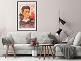 Artgeist - Schilderij - Frida Khalo Â€“ Self-portrait - Multicolor - 30 X 45 Cm