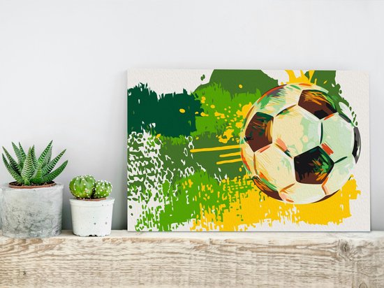 Doe-het-zelf op canvas schilderen - Voetbal Emoties 60x40, Europese  kwaliteit, cadeau... | bol.com