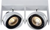 Lucide GRIFFON - Plafondspot - LED Dim to warm - GU10 - 2x12W 2200K/3000K - Wit