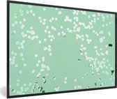 Cadre photo confettis vert menthe noir sans passe partout