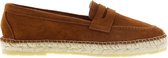 Tango | Vera 5-c camel suede loafer espadrille - natural outsole | Maat: 37
