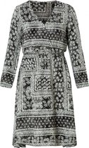 YESTA Harmy Jurk - Black/Ecru - maat 3(52)