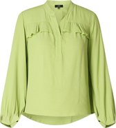 YESTA Hanne Blouse - Lime - maat 2(50)