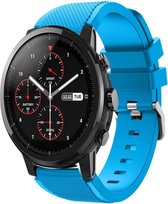 Siliconen Smartwatch bandje - Geschikt voor  Xiaomi Amazfit Stratos silicone band - lichtblauw - Horlogeband / Polsband / Armband