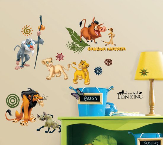 Lion king Muurstickers - 48 stuks