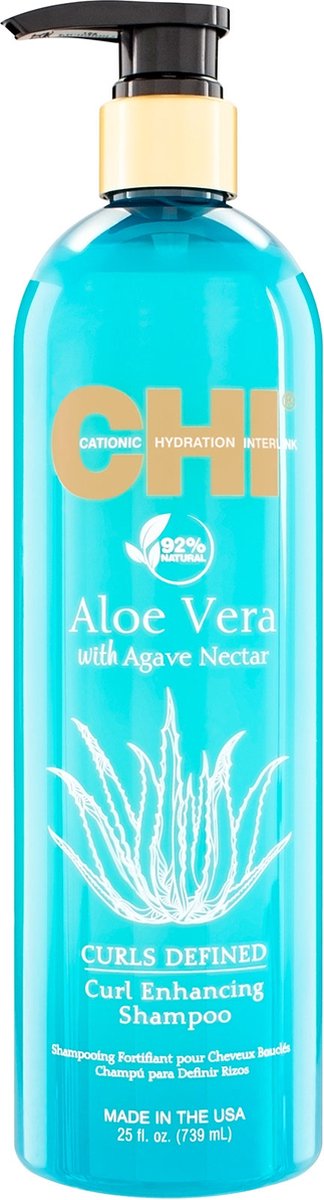 CHI Aloe Vera With Agave Nectar Curl Enhancing Shampoo - 739ml - vrouwen - Voor
