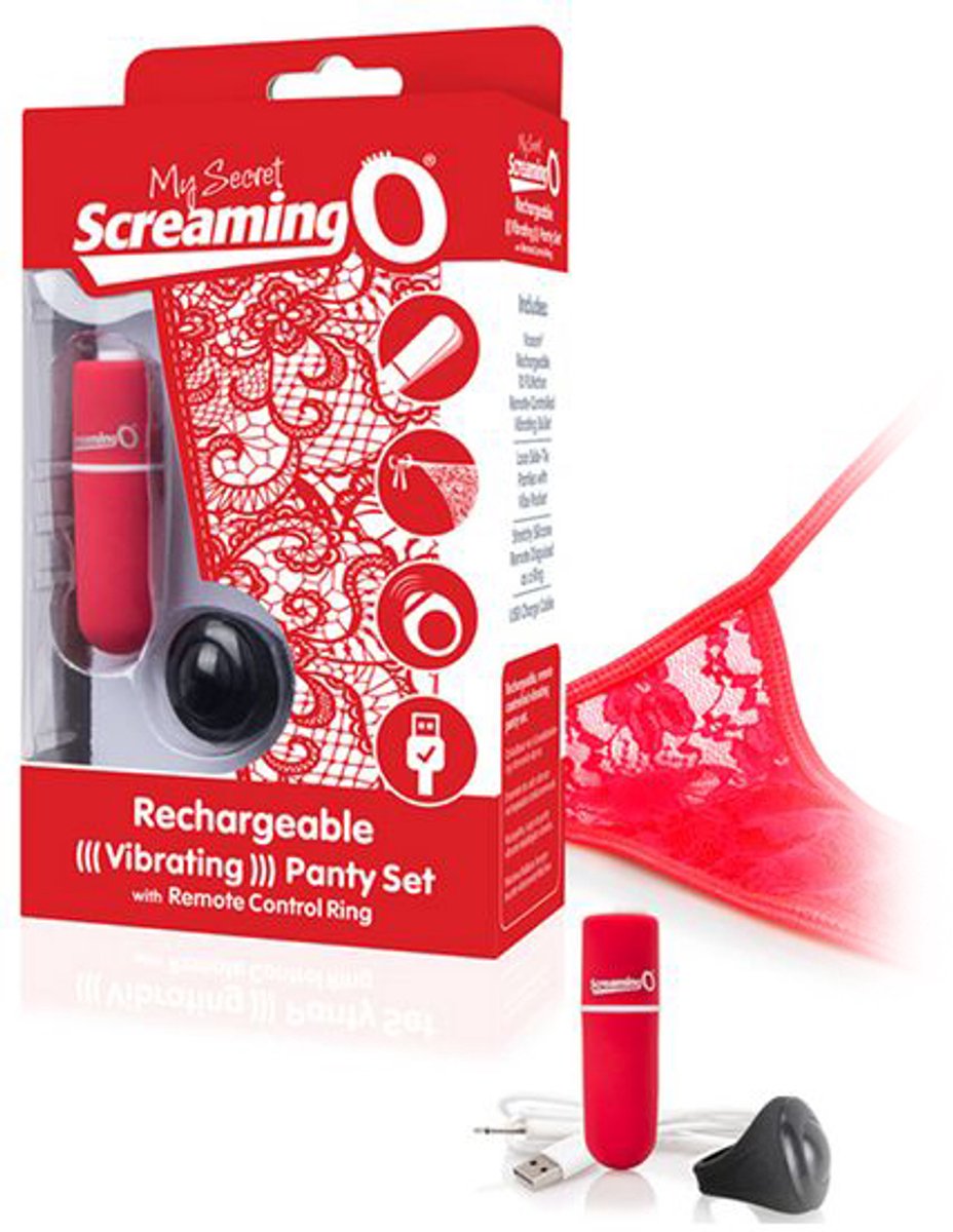 The Screaming O - Charged Remote Control Panty Vibe Rood