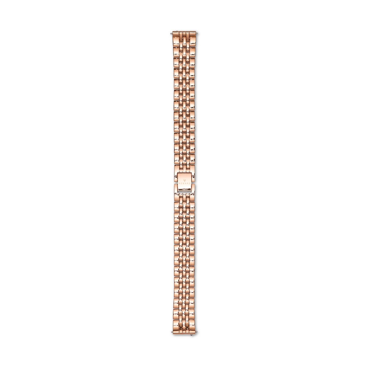 Renard Élégance Strap 14mm Roségoudkleurig - Roségoudkleurig