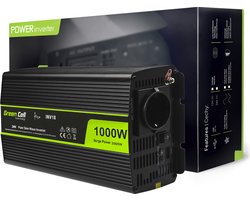 2000W (1000W continu) DC 24V naar AC 230V met USB Stroom Inverter Converter - Pure/Full Sine Wave