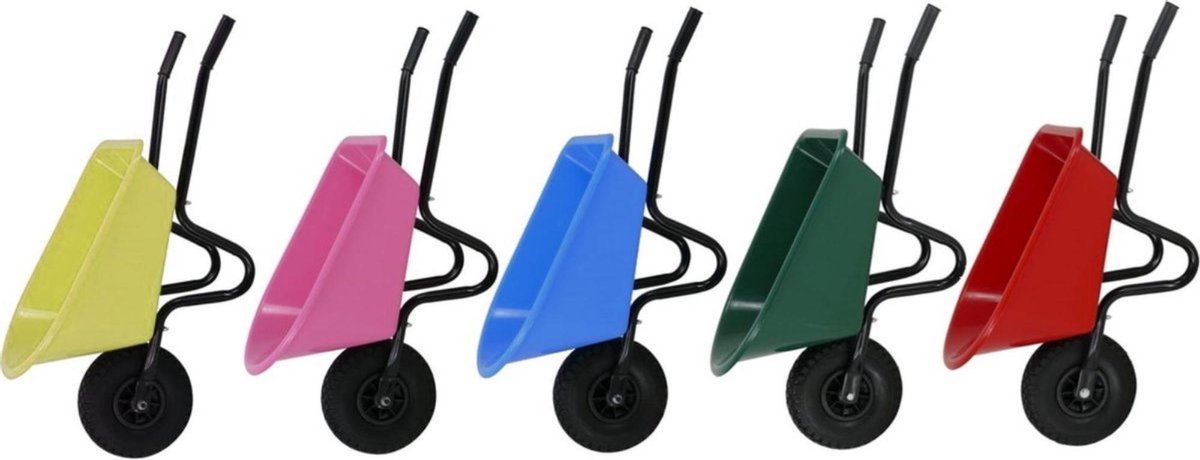 MM Eurotool Kinderkruiwagen Metaal met Kunststof Bak - Blauw — afbeelding 2