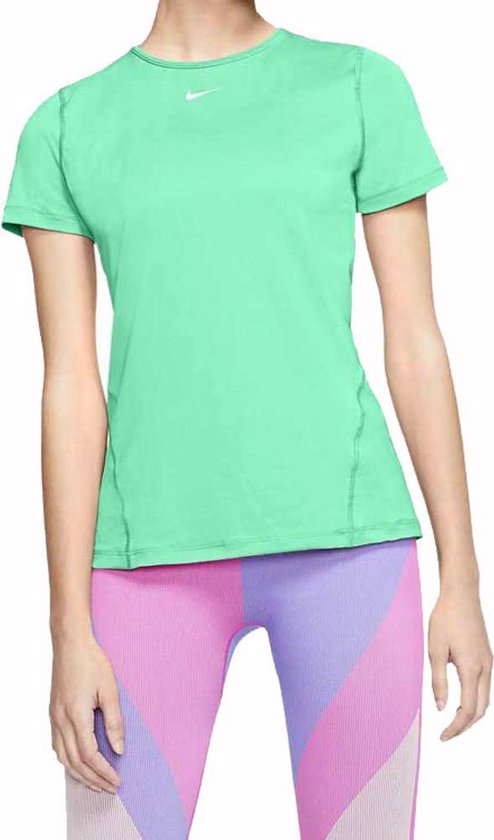 Nike Pro shirt dames mint groen | bol