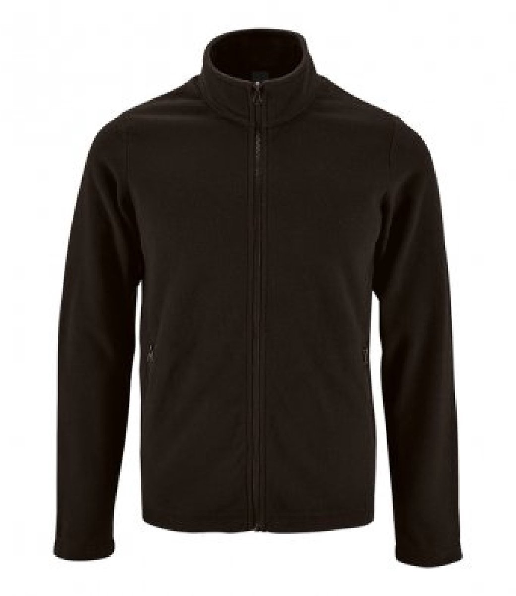SOLS Heren Normandische Fleece Jas Zwart