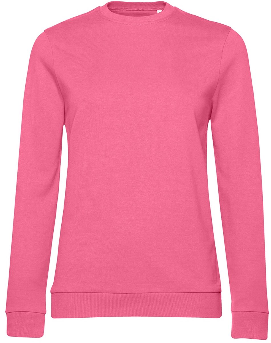 B&C Dames/dames Set-in Sweatshirt (Roze)