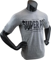 Super Pro T-Shirt S.P. Logo Grijs/Zwart Small